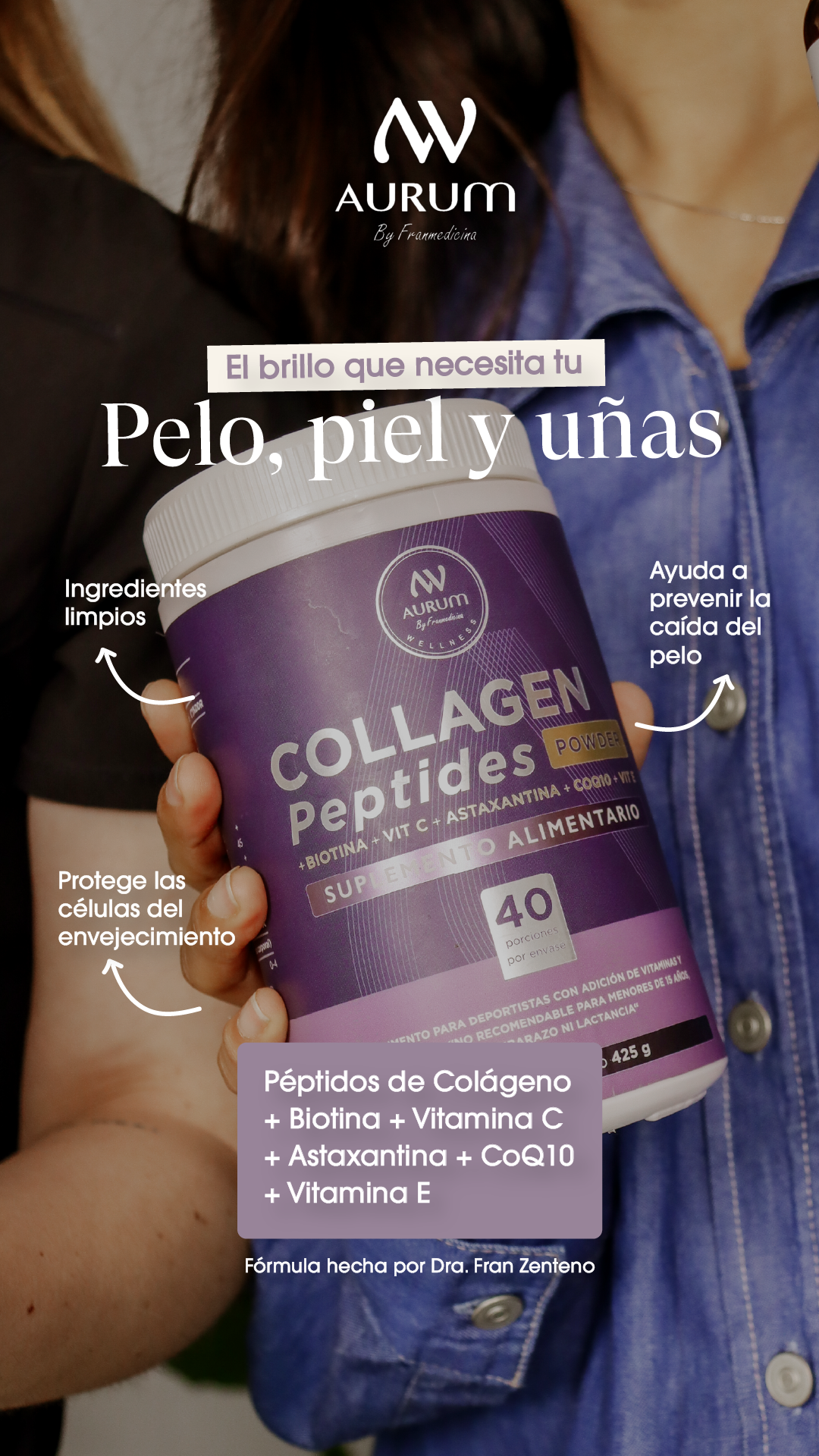 Péptidos de Colágeno + Antioxidantes