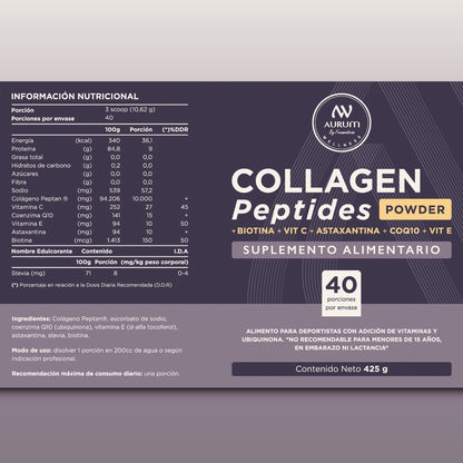 Péptidos de Colágeno + Antioxidantes